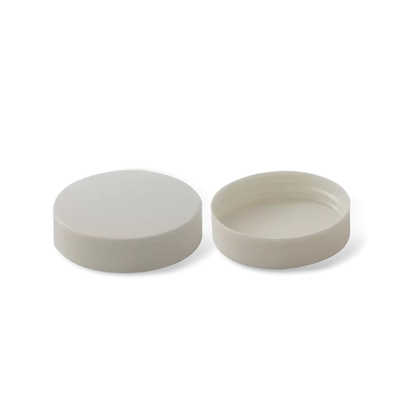 Tapa blanca de plástico para tarro de 60ml